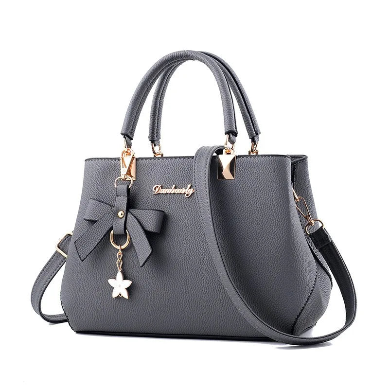 New Korean Version Trendy Autumn and Winter Bow Women'S Bag Portable Shoulder Bag Messenger Bag Killer Bag Mother Bag Large Capa
