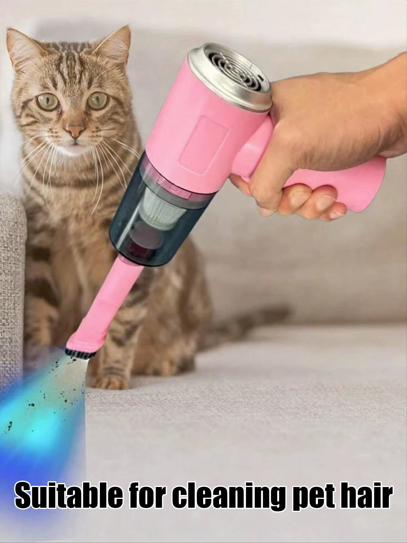 2 in 1 Car Vacuum, Portable Mini Cordless Cleaner, Handheld Vacuum for Home, Car, Office Desk, Powerful Suction