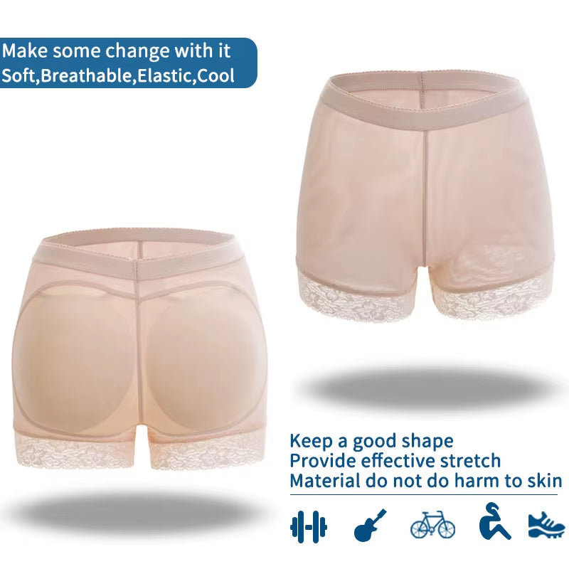 Booty Hip Enhancer Invisible Butt Lifter Shaper Padding Panty Push up Bottom Boyshorts Sexy Shapewear Panties