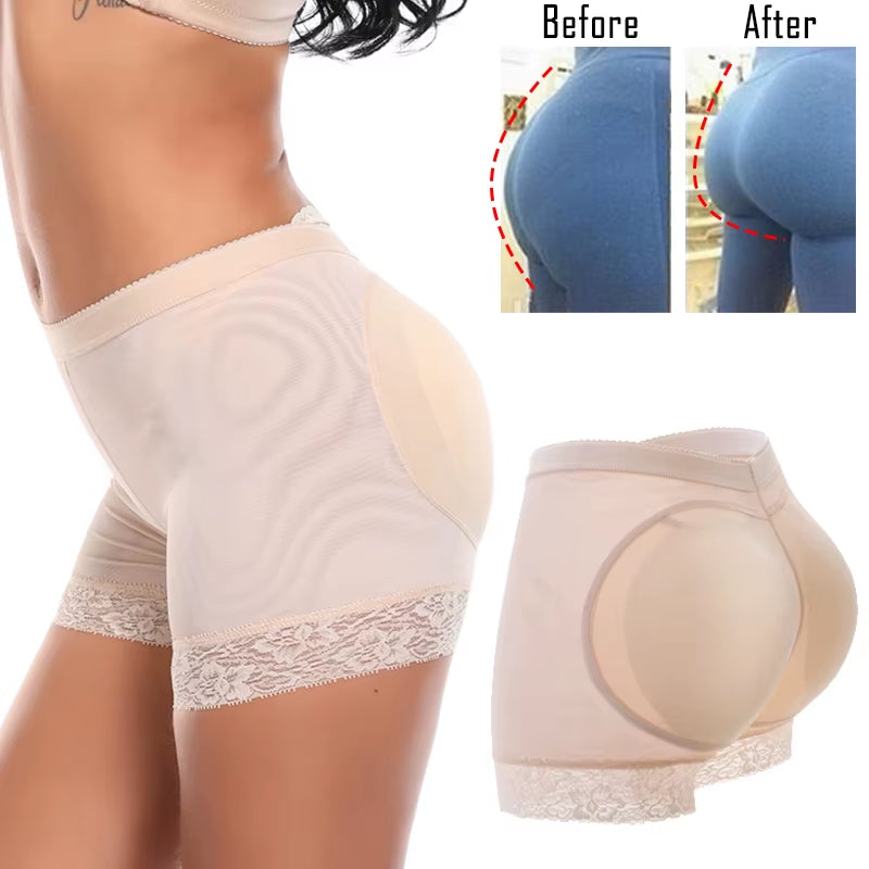 Booty Hip Enhancer Invisible Butt Lifter Shaper Padding Panty Push up Bottom Boyshorts Sexy Shapewear Panties