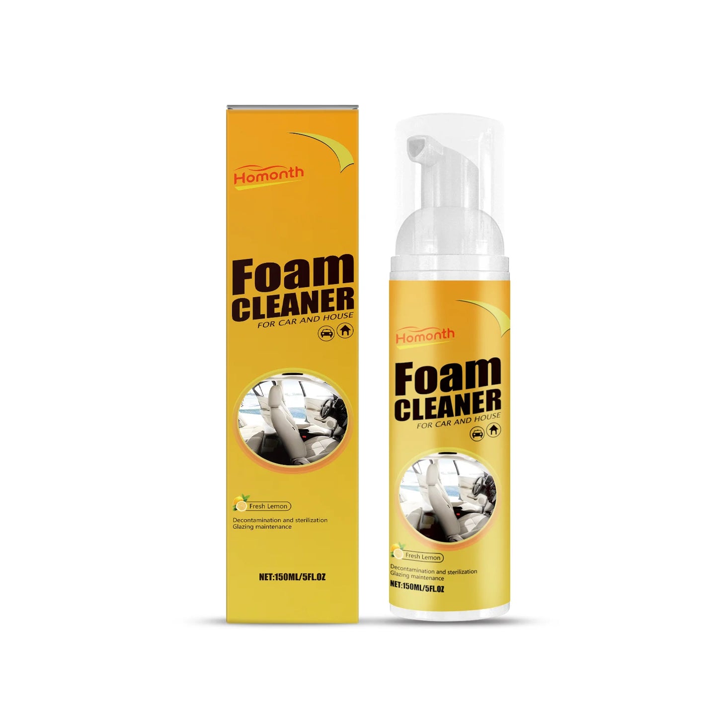 Car Foam Cleaner Spray Multi-Function Car Leather Cleaning Stain Remover Car Interior Cleaning Products Foam Car Seat Cleaner
