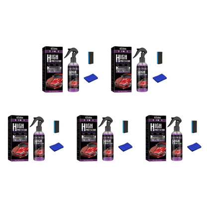 3 in 1 Car Ceramic Coating Spray 30/100Ml Car Scratch Repair Glass Hydrophobic Coating Polishing Spraying Wax Car Paint Care