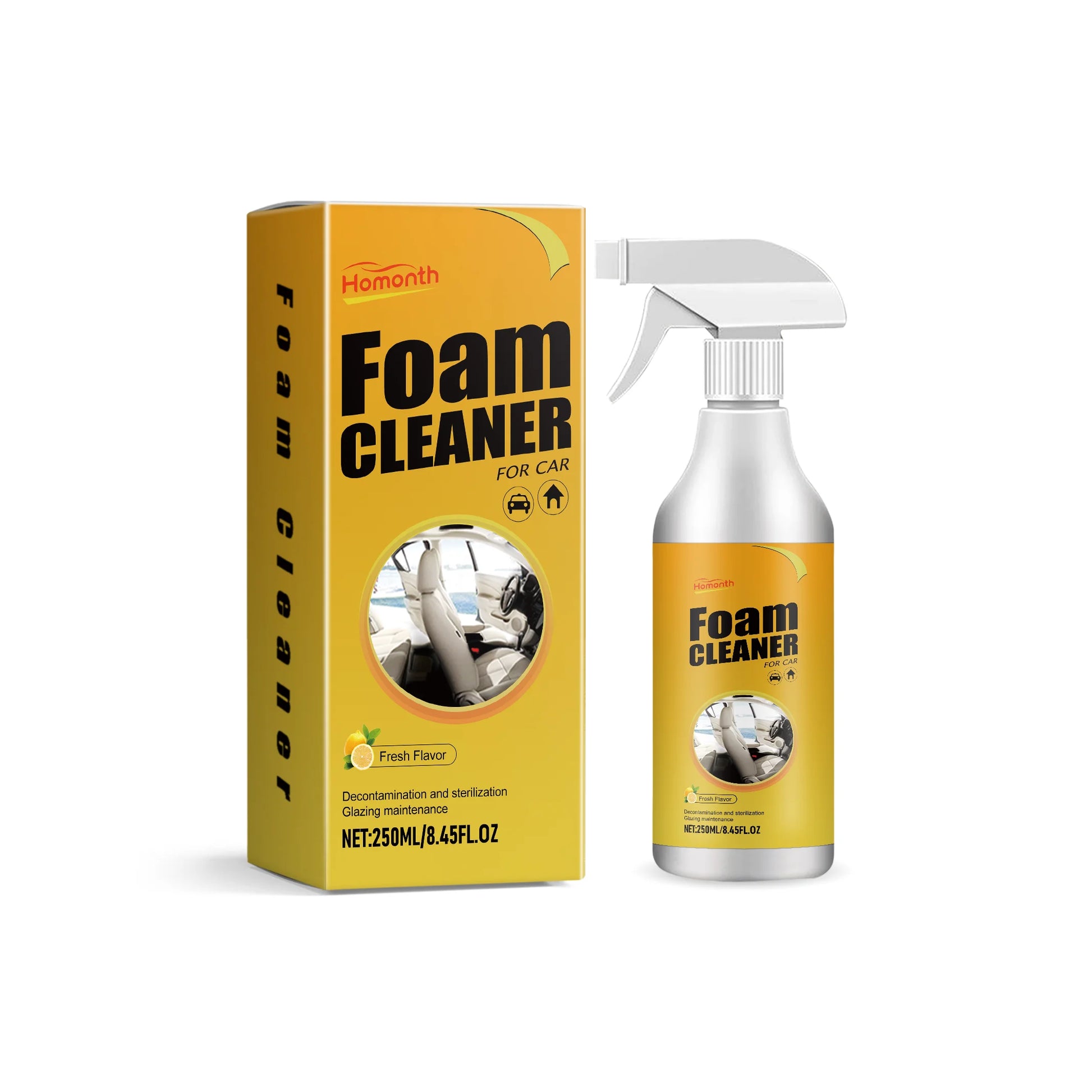 Car Foam Cleaner Spray Multi-Function Car Leather Cleaning Stain Remover Car Interior Cleaning Products Foam Car Seat Cleaner