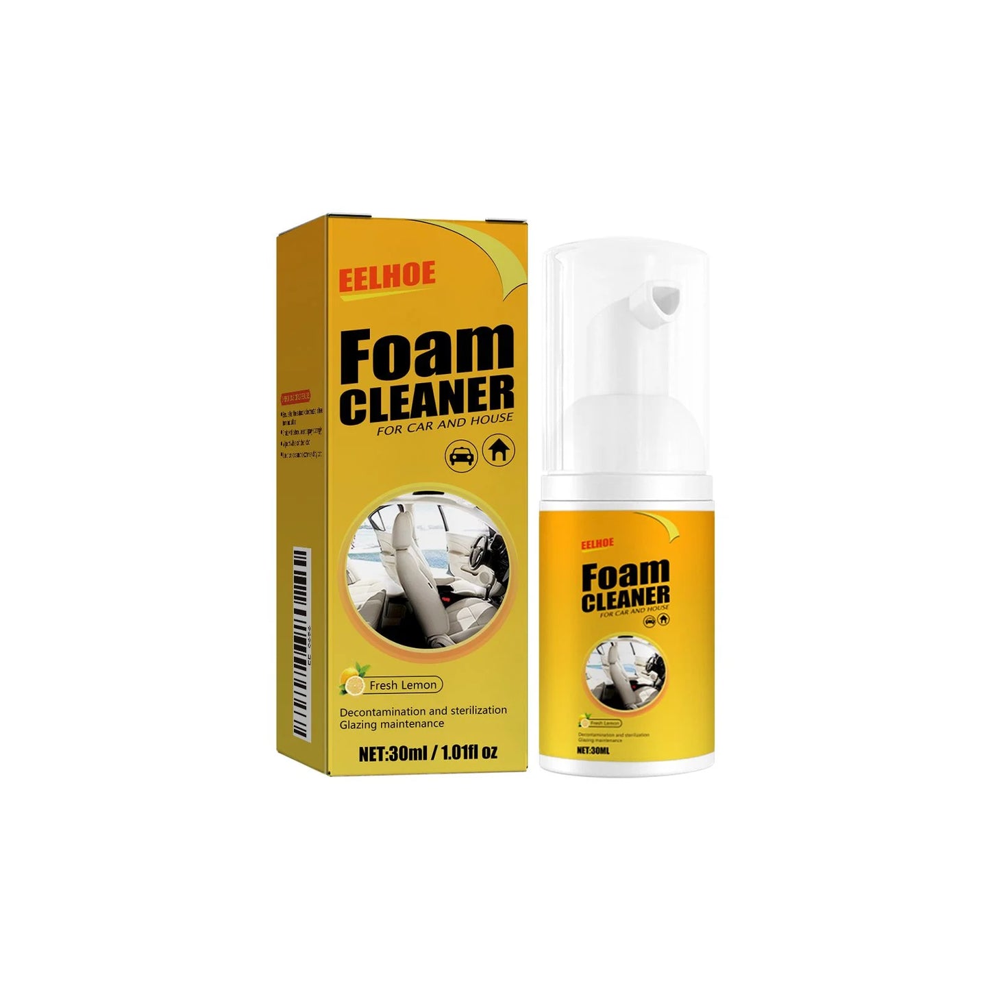 Car Foam Cleaner Spray Multi-Function Car Leather Cleaning Stain Remover Car Interior Cleaning Products Foam Car Seat Cleaner