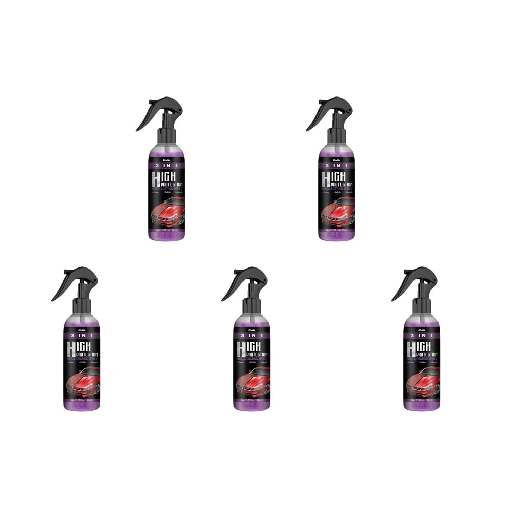 3 in 1 Car Ceramic Coating Spray 30/100Ml Car Scratch Repair Glass Hydrophobic Coating Polishing Spraying Wax Car Paint Care