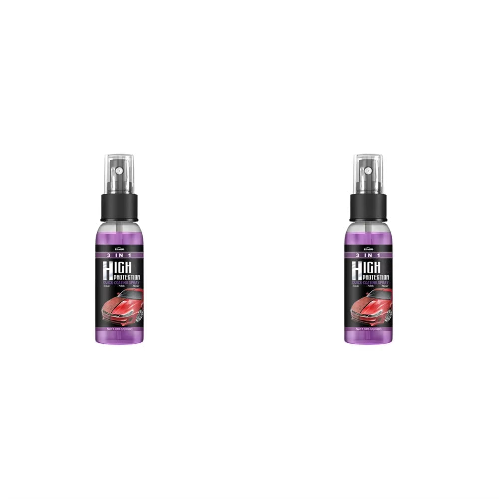 3 in 1 Car Ceramic Coating Spray 30/100Ml Car Scratch Repair Glass Hydrophobic Coating Polishing Spraying Wax Car Paint Care