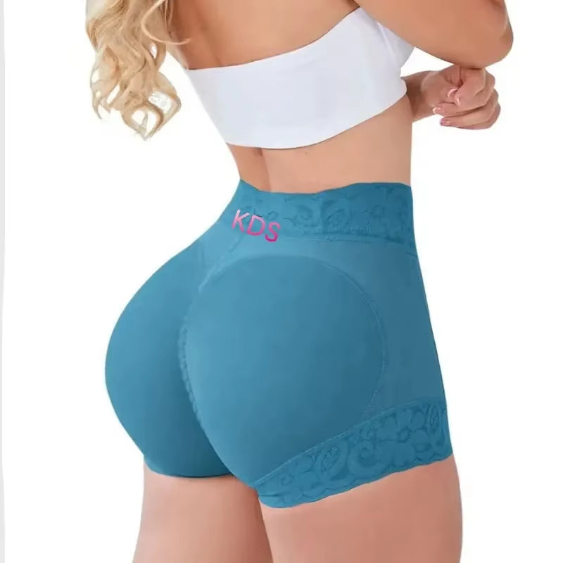 Custom Logo High Waist Compression Shapewear Shorts Women but Lifter Shaper Shapewear Panties with Steel Bone Colombian Girdle