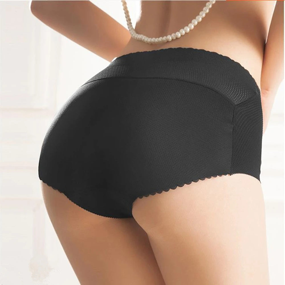 Elegant Butt Lifter Briefs Lady Sponge Padded Butt Push Up Panties