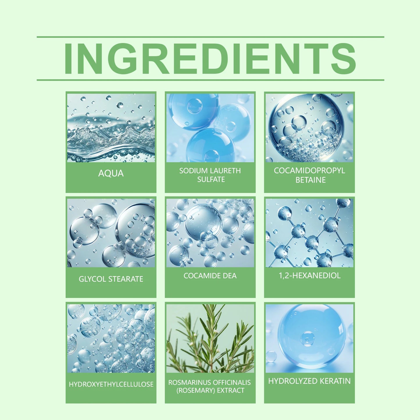 Rosemary Natural Shampoo Hair Thickness Loss Deep Nourishing Scalp