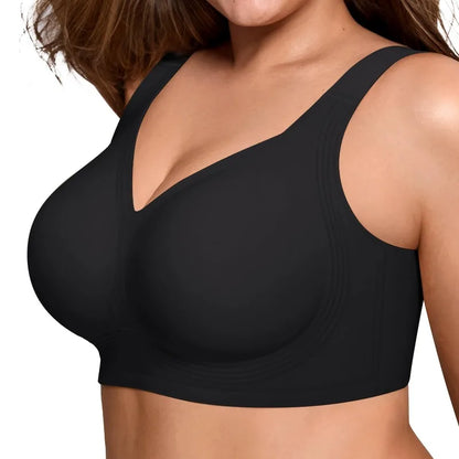 Women's non steel ring soft support underwear plus size seamless.
