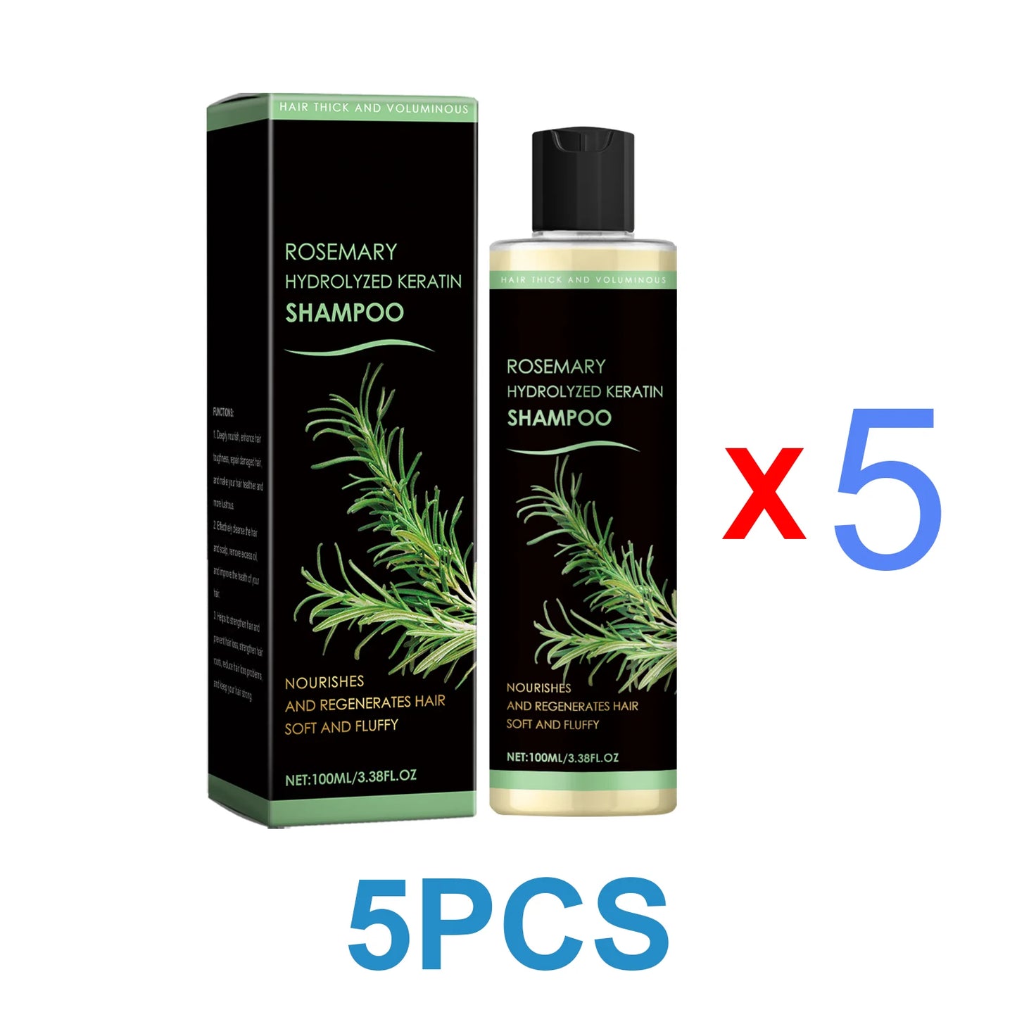 Rosemary Natural Shampoo Hair Thickness Loss Deep Nourishing Scalp