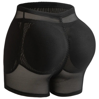 Women 4-Pad Butt Lifter Panties High Waist Tummy Control Shapewear Hip Enhancer Mesh Briefs Belly Slimming Body Shaper Shorts