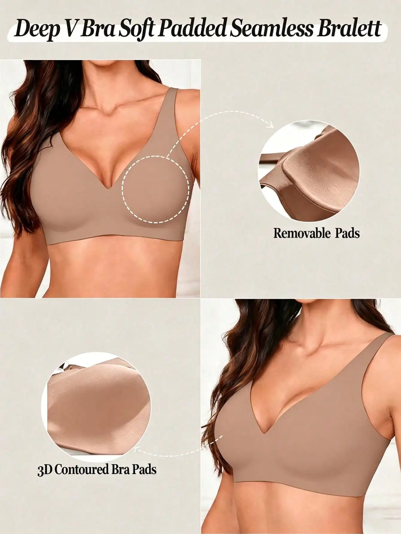 Invisible-Effect Push-Up Elegant Bra