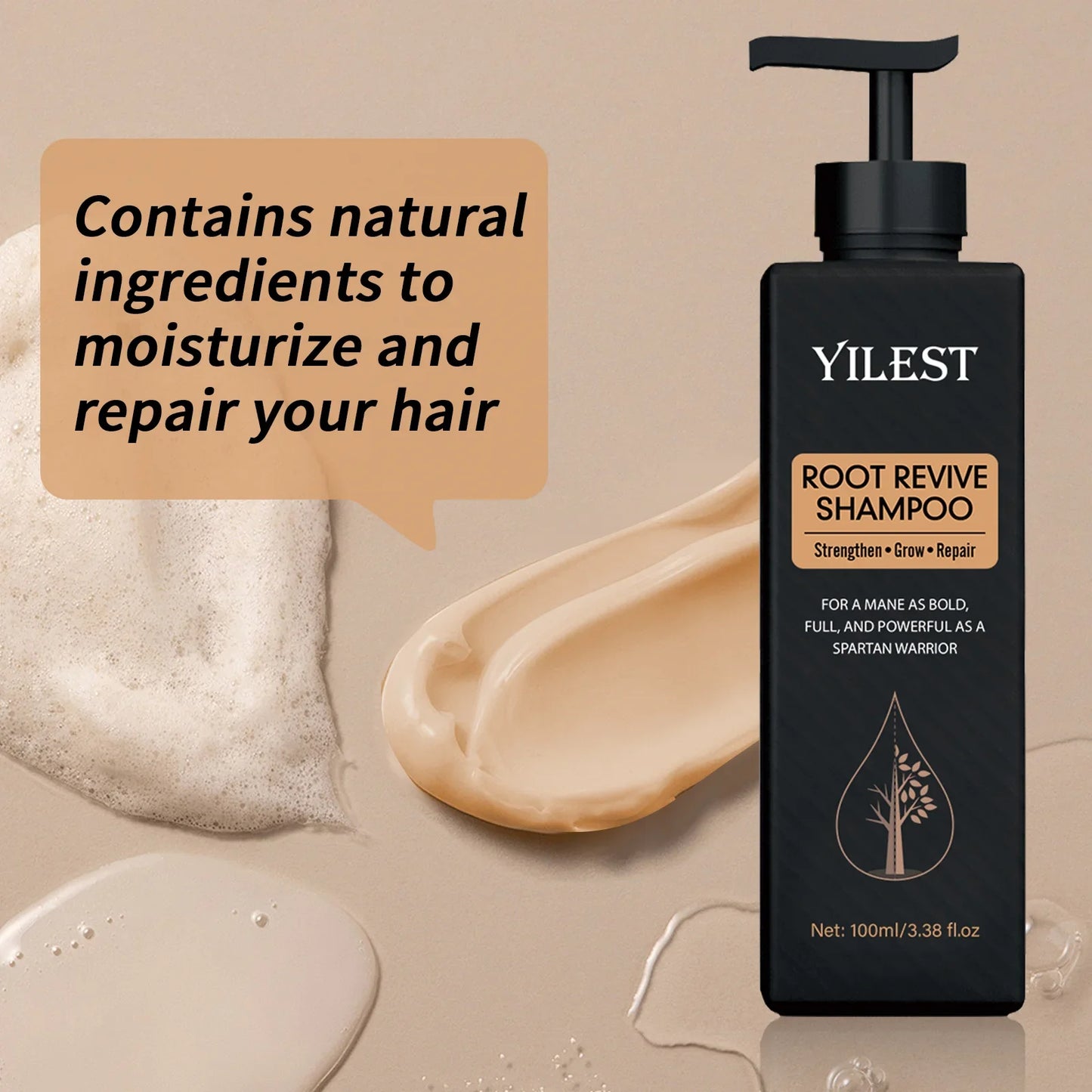 Root Activator Shampoo Fluffy Nourish Care For Thinning Hair Anti Hair Loss Shampoo