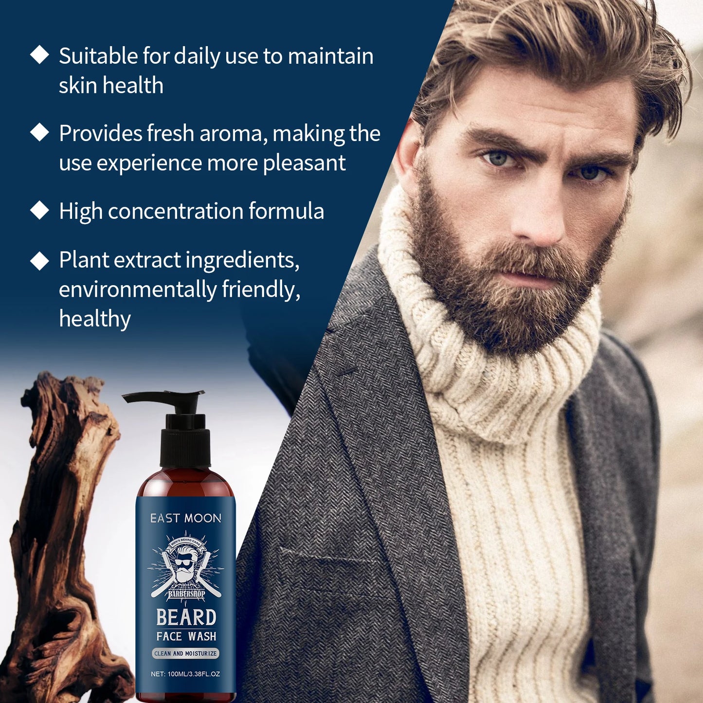 Sandalwood Oil Beard Shampoo Nourish Beard Improve