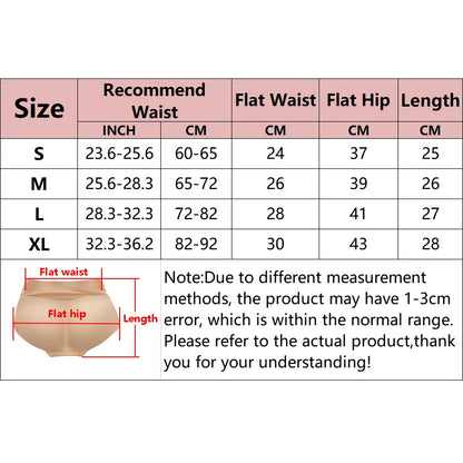 Butt Lifter Shaper Panties Hip Pads Women Shapewear Push up Booty Enhancer Control Panties Invisible Underwear Fake Ass