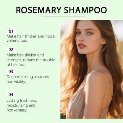 Rosemary Natural Shampoo Hair Thickness Loss Deep Nourishing Scalp