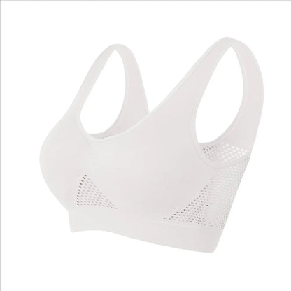 Seamless Mesh Women Sports Bras Fitness Gym Running Underwear.