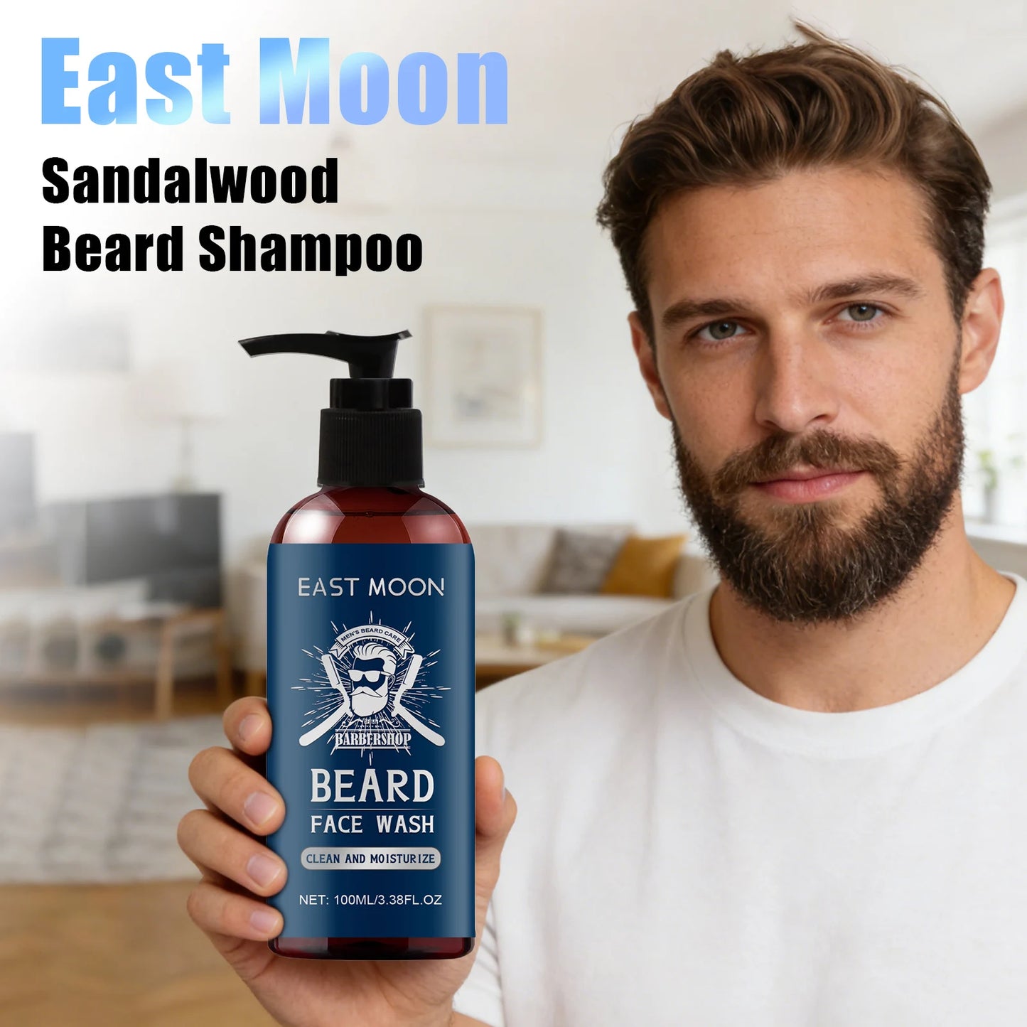 Sandalwood Oil Beard Shampoo Nourish Beard Improve
