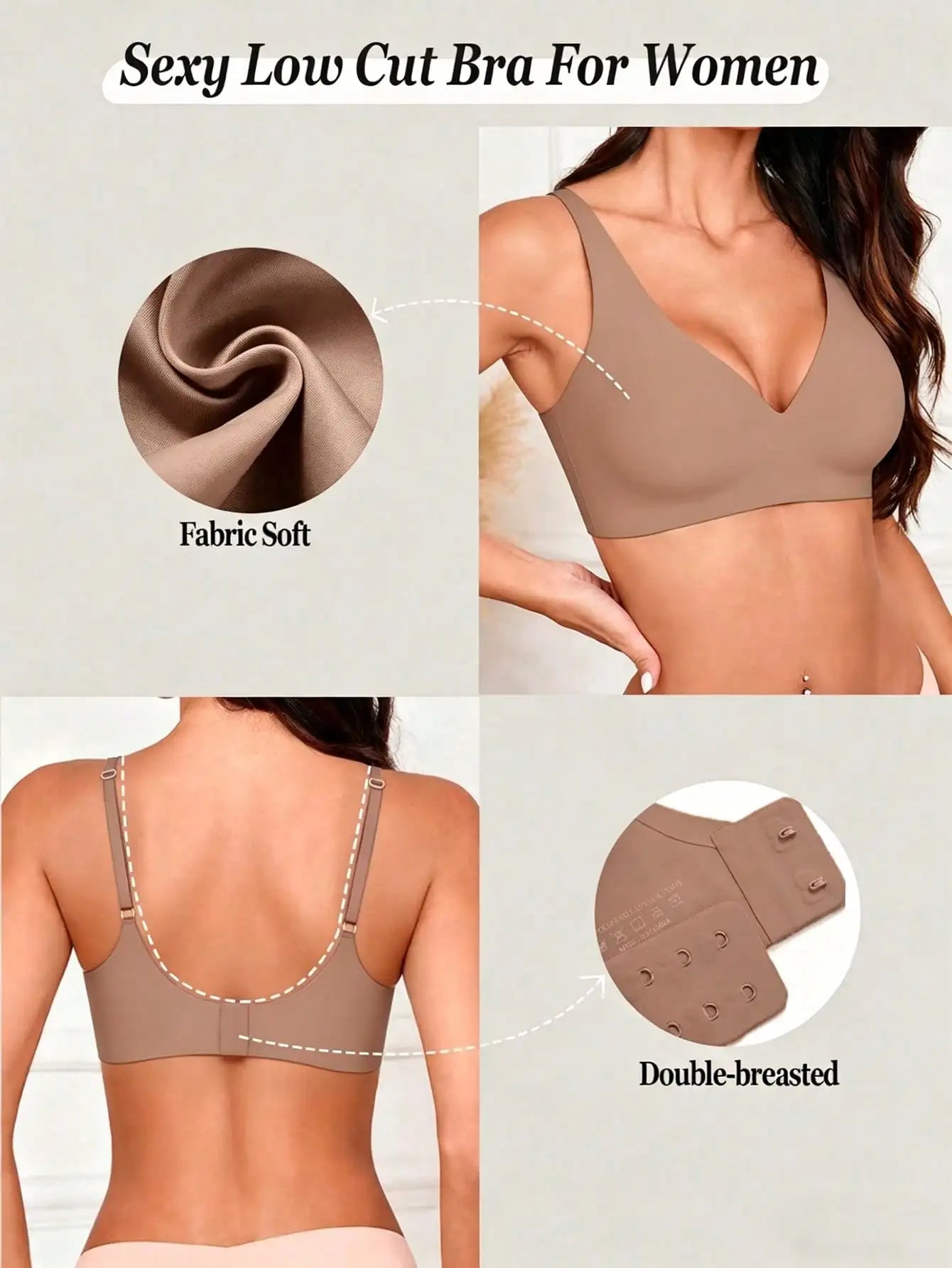 Invisible-Effect Push-Up Elegant Bra