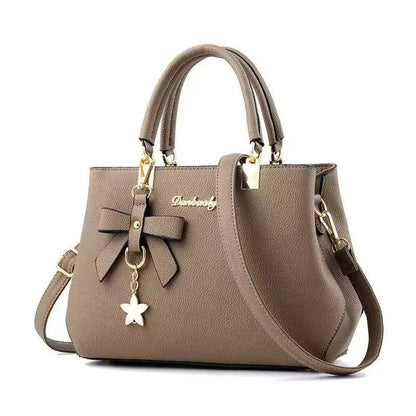 New Korean Version Trendy Autumn and Winter Bow Women'S Bag Portable Shoulder Bag Messenger Bag Killer Bag Mother Bag Large Capa