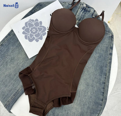 Elegant Shaper Thong Jumpsuit Bras