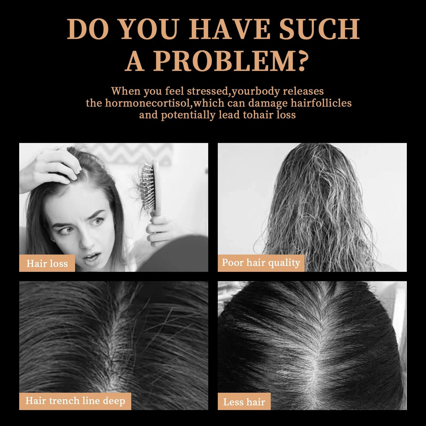 Root Activator Shampoo Fluffy Nourish Care For Thinning Hair Anti Hair Loss Shampoo
