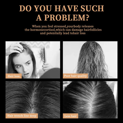Root Activator Shampoo Fluffy Nourish Care For Thinning Hair Anti Hair Loss Shampoo