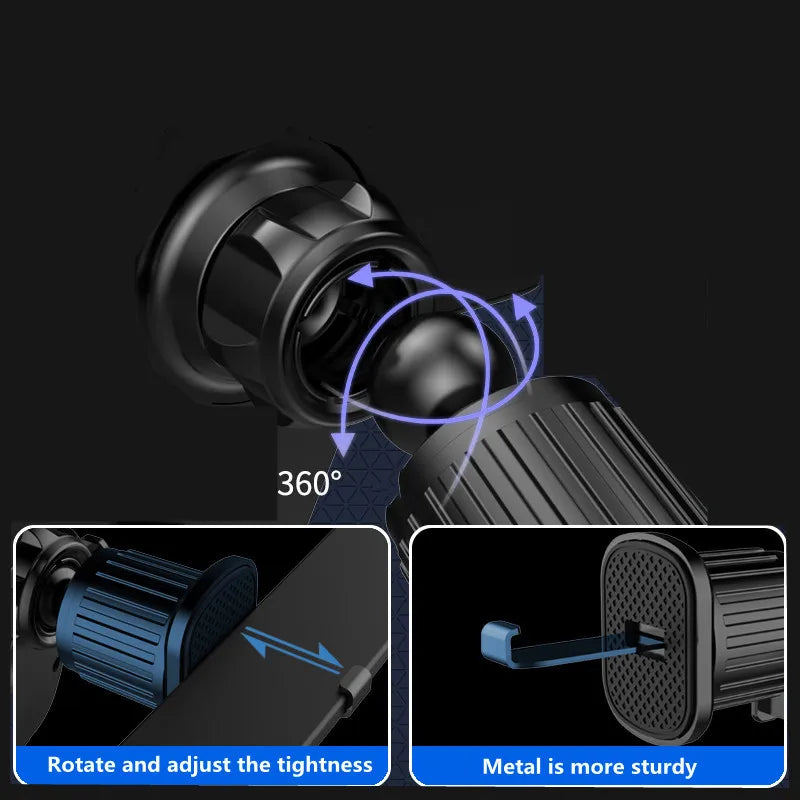 Cell Phone Holder in Car Mobile Support For iPhone 16 Xiaomi Huawei Universal GPS Stand