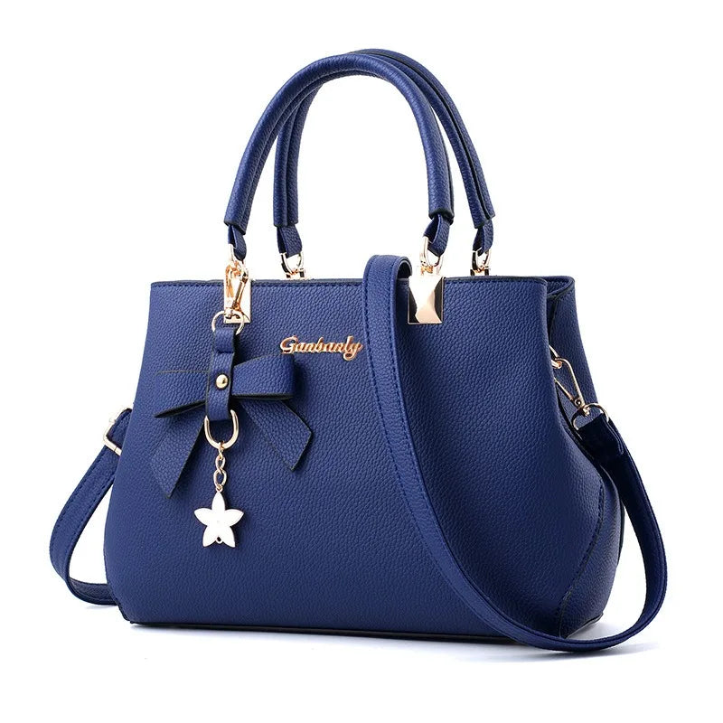 New Korean Version Trendy Autumn and Winter Bow Women'S Bag Portable Shoulder Bag Messenger Bag Killer Bag Mother Bag Large Capa