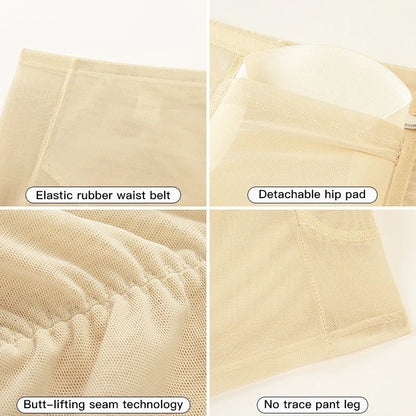 Women 4-Pad Butt Lifter Panties High Waist Tummy Control Shapewear Hip Enhancer Mesh Briefs Belly Slimming Body Shaper Shorts