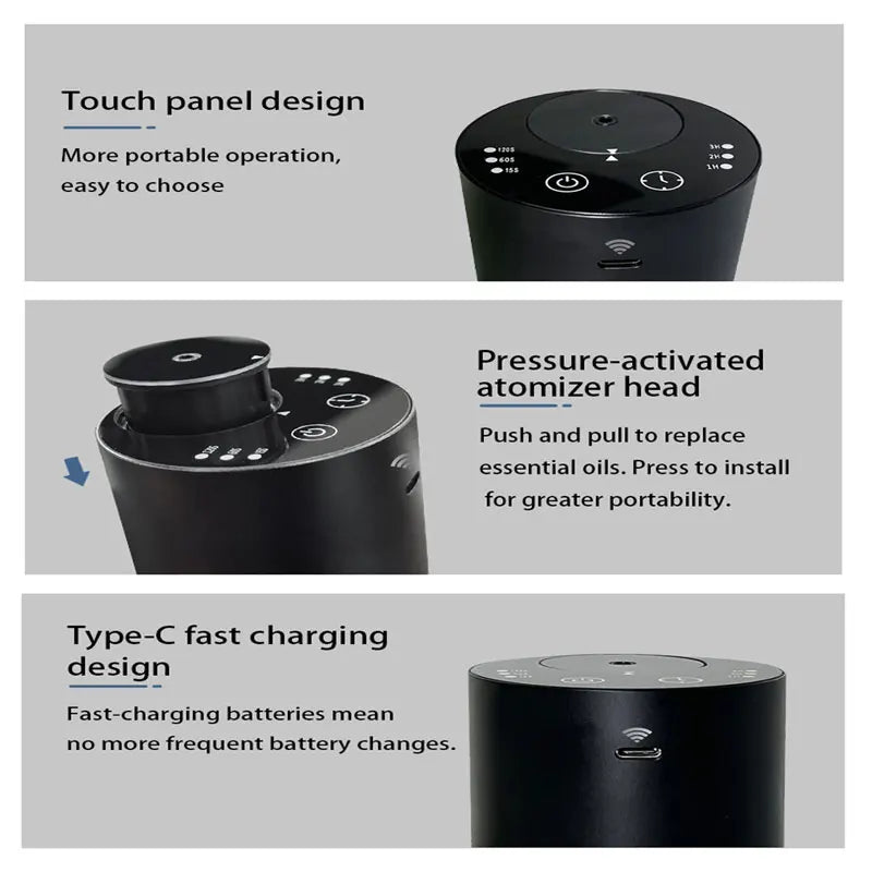 Portable Car Perfume Aroma Diffusers  APP Connected