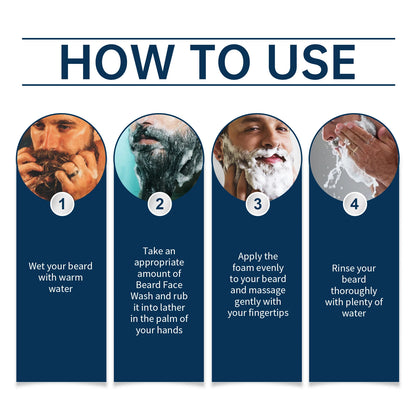 Sandalwood Oil Beard Shampoo Nourish Beard Improve