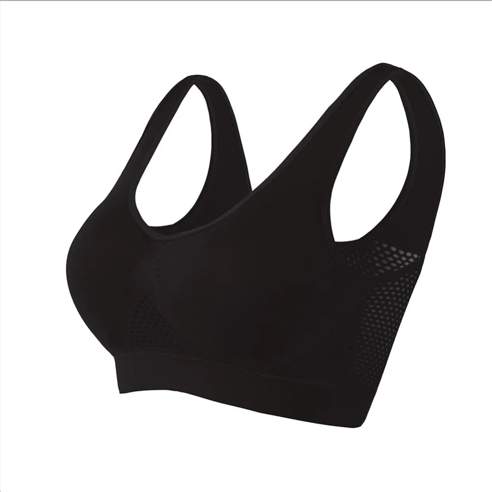 Seamless Mesh Women Sports Bras Fitness Gym Running Underwear.