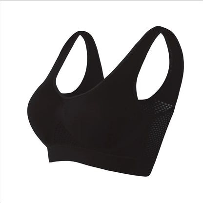 Seamless Mesh Women Sports Bras Fitness Gym Running Underwear.