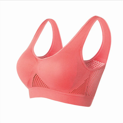 Seamless Mesh Women Sports Bras Fitness Gym Running Underwear.