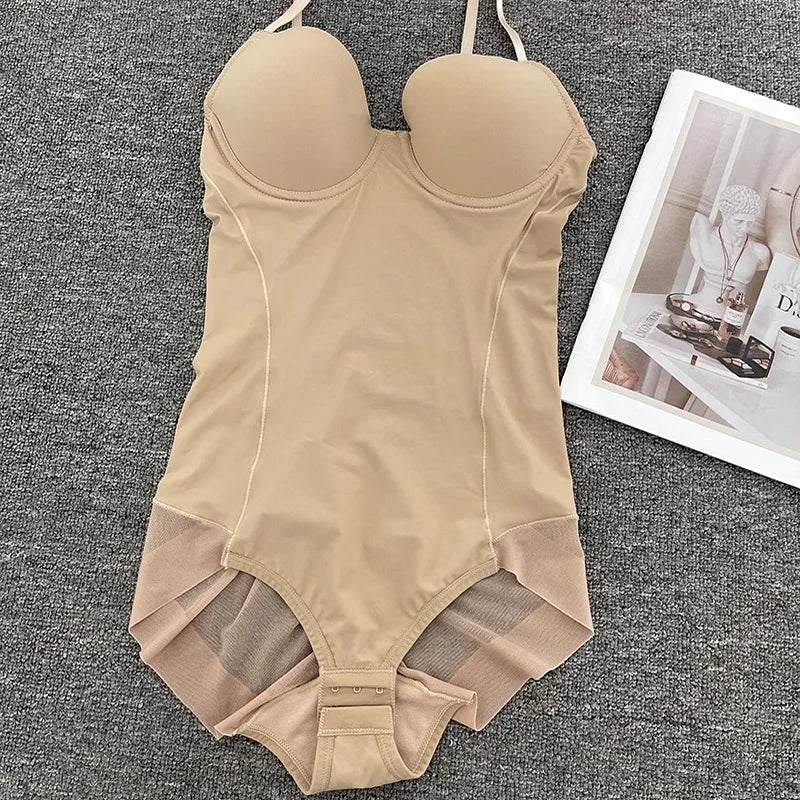 Elegant Shaper Thong Jumpsuit Bras