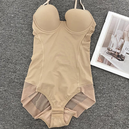 Elegant Shaper Thong Jumpsuit Bras