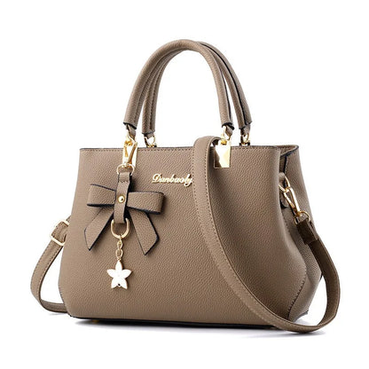 New Korean Version Trendy Autumn and Winter Bow Women'S Bag Portable Shoulder Bag Messenger Bag Killer Bag Mother Bag Large Capa
