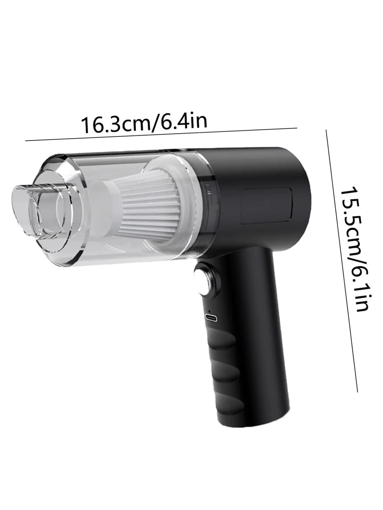 2 in 1 Car Vacuum, Portable Mini Cordless Cleaner, Handheld Vacuum for Home, Car, Office Desk, Powerful Suction