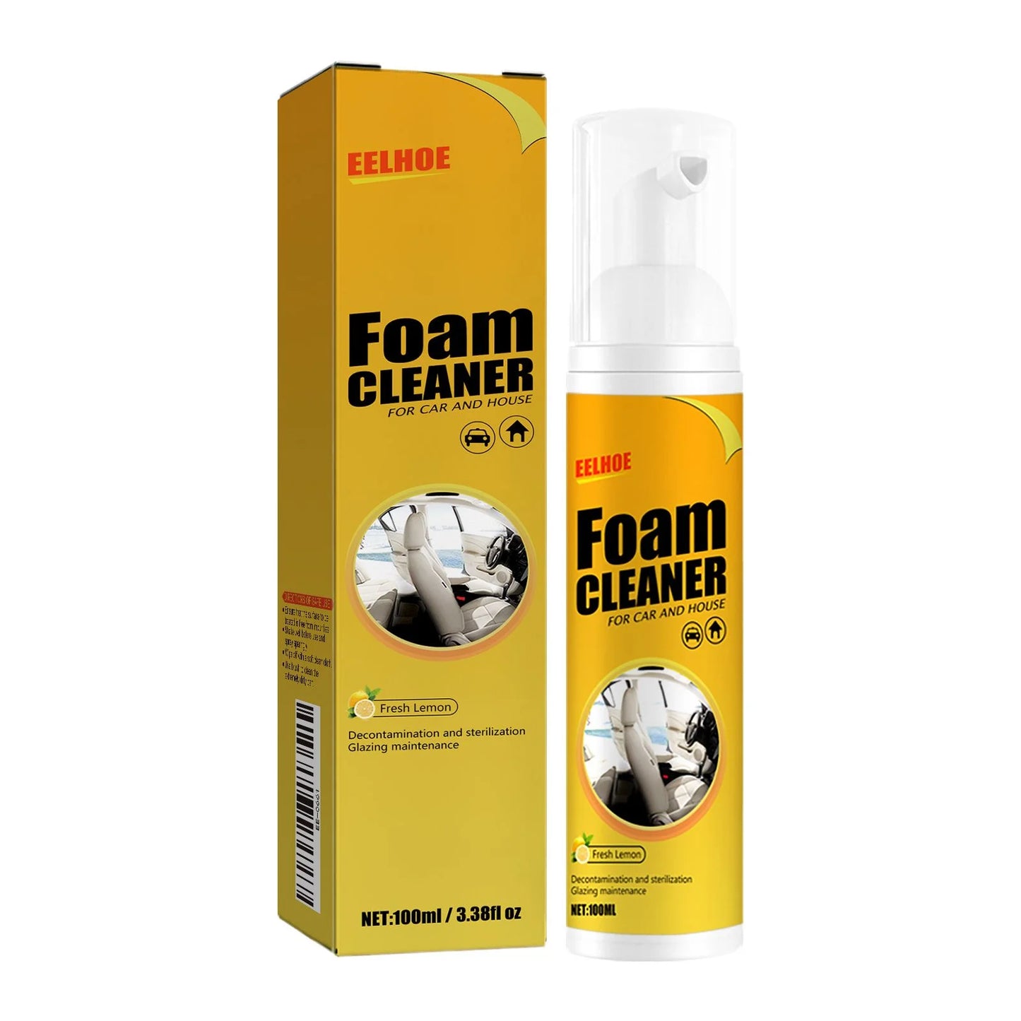 Car Foam Cleaner Spray Multi-Function Car Leather Cleaning Stain Remover Car Interior Cleaning Products Foam Car Seat Cleaner