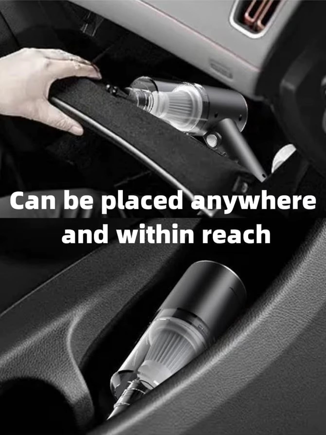 2 in 1 Car Vacuum, Portable Mini Cordless Cleaner, Handheld Vacuum for Home, Car, Office Desk, Powerful Suction