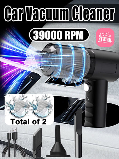 2 in 1 Car Vacuum, Portable Mini Cordless Cleaner, Handheld Vacuum for Home, Car, Office Desk, Powerful Suction