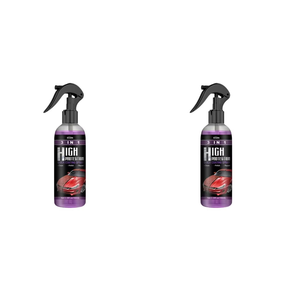 3 in 1 Car Ceramic Coating Spray 30/100Ml Car Scratch Repair Glass Hydrophobic Coating Polishing Spraying Wax Car Paint Care