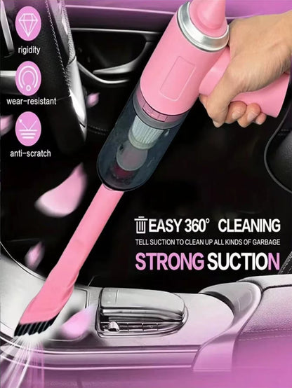 2 in 1 Car Vacuum, Portable Mini Cordless Cleaner, Handheld Vacuum for Home, Car, Office Desk, Powerful Suction